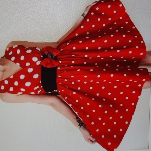 Disney Parks Authentic small Minnie Mouse Halloween Disneybound dress small - Picture 2 of 14